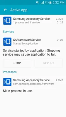 Samsung Accessory Service android App screenshot 1